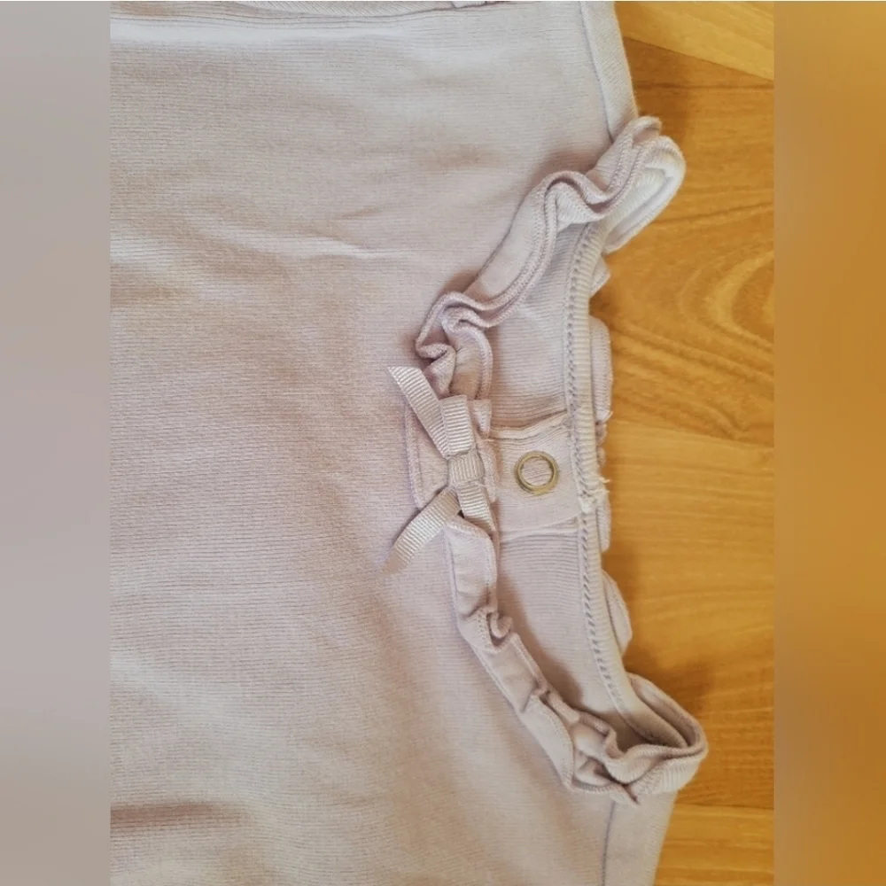 Gymboree‎ Light purple long sleeve onesie top size 2T bow ruffles cute